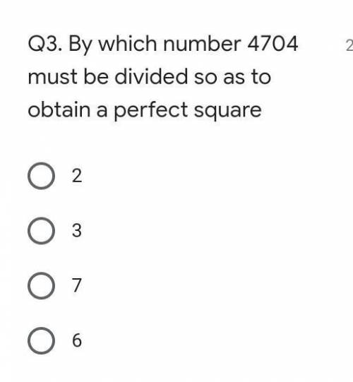 By which number 4704 must be divided so as to obtain a perfect square​