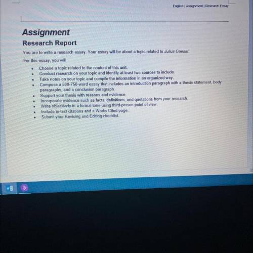 Assignment

Research Report
You are to write a research essay. Your essay will be about a topic re