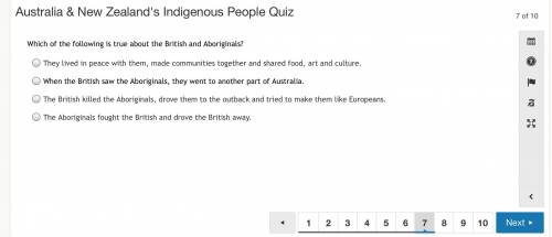 Which of the following is true about the British and Aboriginals?