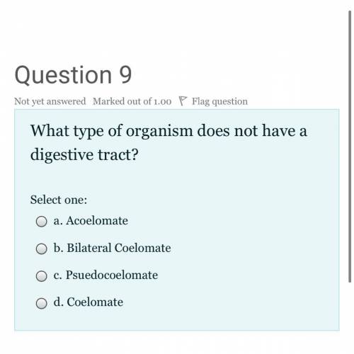 One more biology multiple choice.