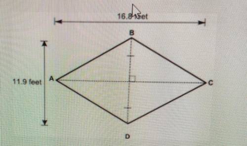 A farmer has to be built in the shape of quadrilateral ABCD, as shown below. All four sides are equ