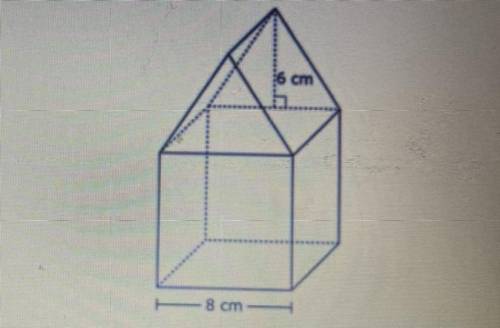 What is the volume of the figure? PLEASE HELP

A. 560 cubic centimeters 
B. 704 cubic centimeters