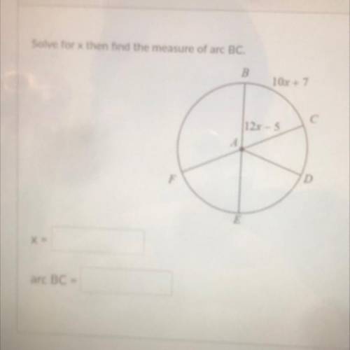 Question 3
Salve for then in the measure of are BC