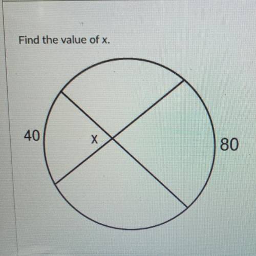 I need help to find the value of X?