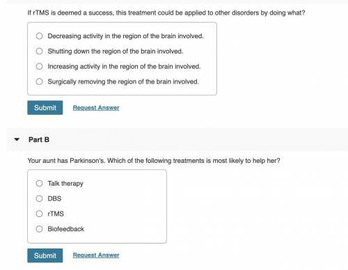 1.If rTMS is deemed a success, this treatment could be applied to other disorders by doing what?