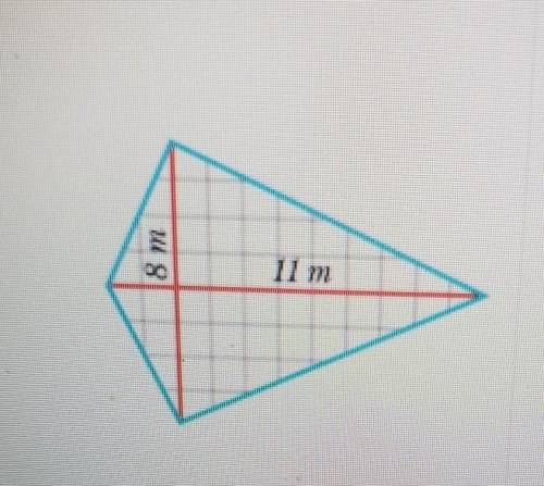12. Calculate the area of the kite below.​