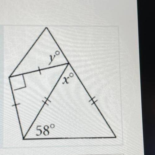 20 POINTS HELP!! 
Find the value of x and y