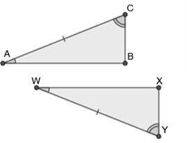 Which of the following pairs of triangles can be proven congruent by AAS?