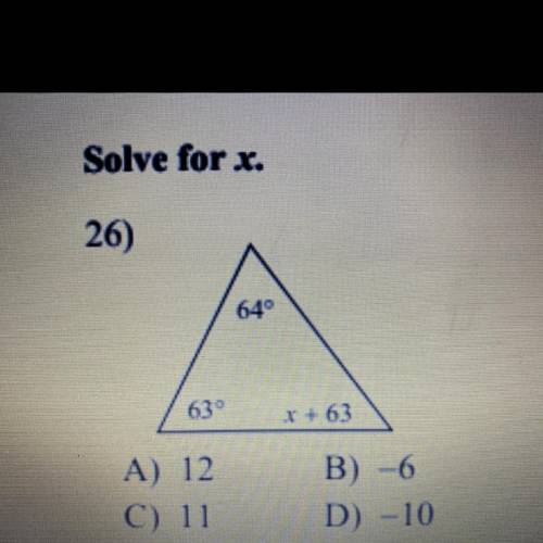 Can someone help me solve for x and show the work please