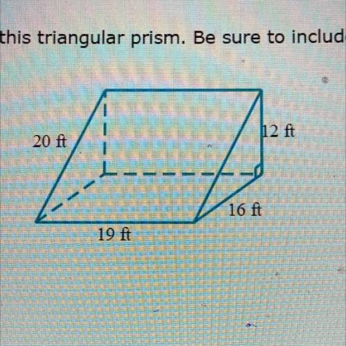 ASAP I WILL GIVE BRAINEST!!!
 

Find the surface area of this triangular prism. Be sure to include
