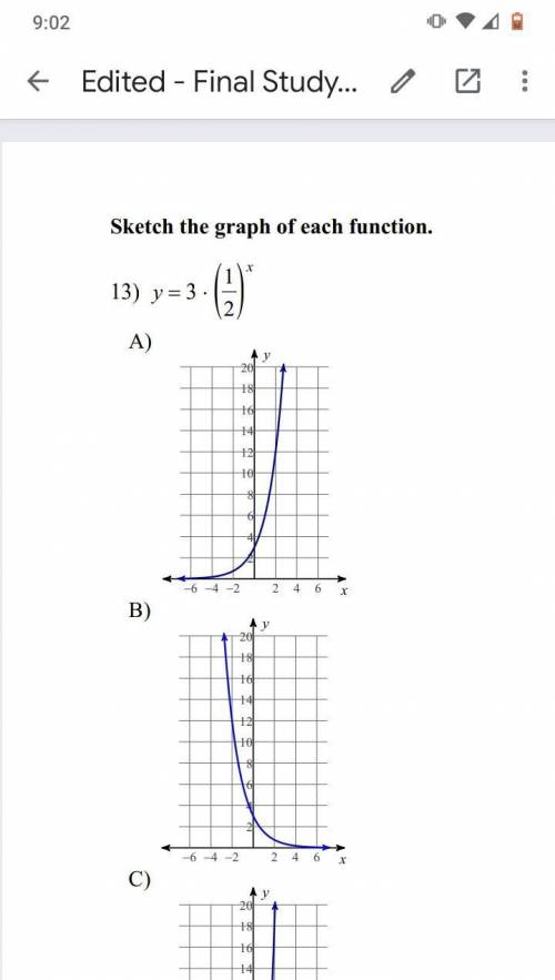 Need help with these graphs!​