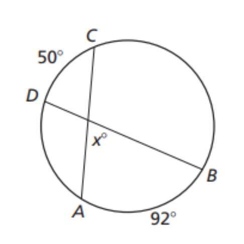 Find x 
Please help!!
(Secant tangent angles)