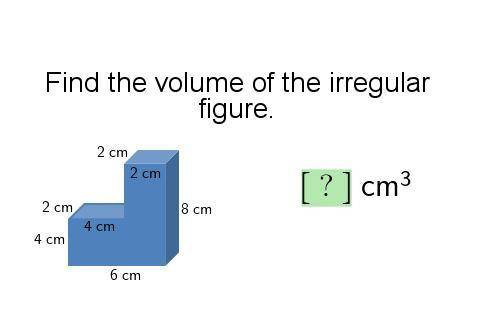 Find the volume of the irregular shape