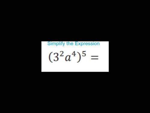 Simplify the expression and solve it in exponential form and standard form.

use the equation belo