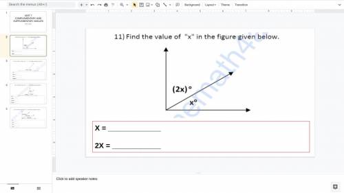 Please help and give an explanation on how to find the value of x