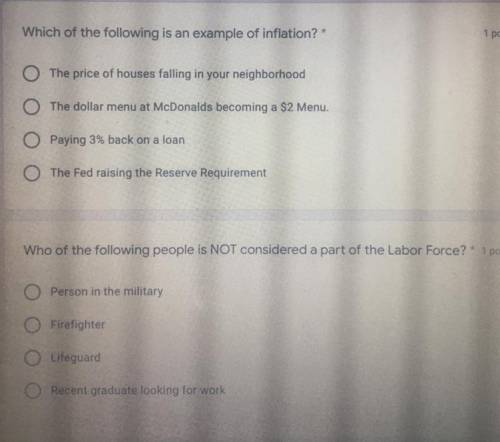 (Economics) I’ll mark brainlest for anybody that answers this right!