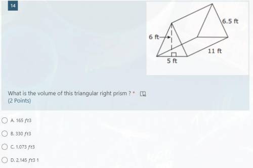 What is the volume of this triangular right prism ?