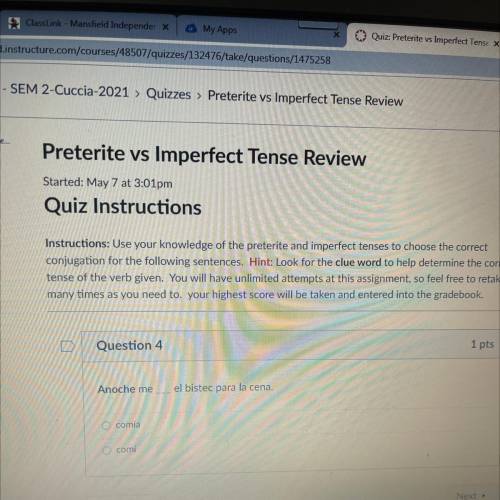Preterite vs imperfect tense review