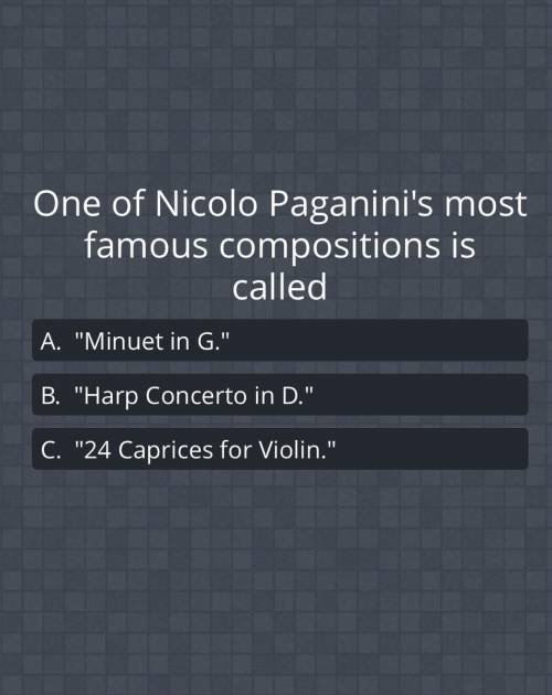 One of Nicole Paginini's most famous compositions was called