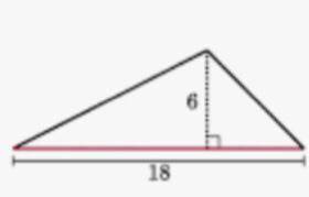 Find the area of the triangle, include formula in your answer.