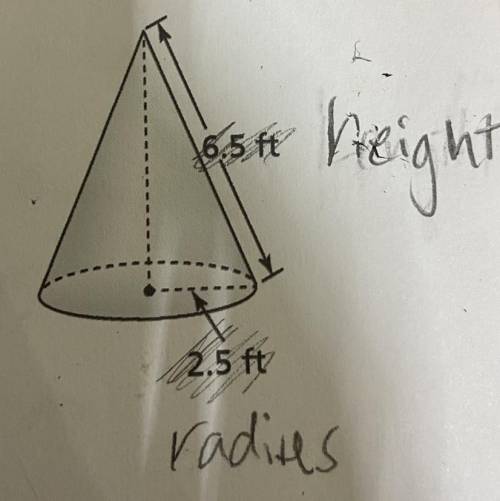 Describe the correct answer to this problem including units what is the volume of the figure