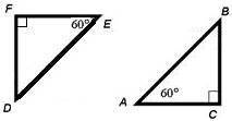 Which angle is congruent to angle E?
A. ∡A
B. ∡B
C. ∡C
D. ∡D