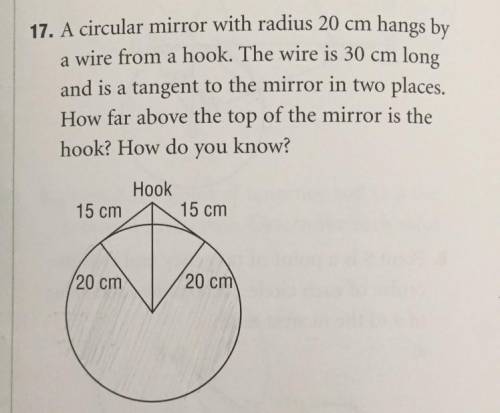 Please help me thank you. The answer is 5 cm please help me if out how they got 5 cm as the answer.