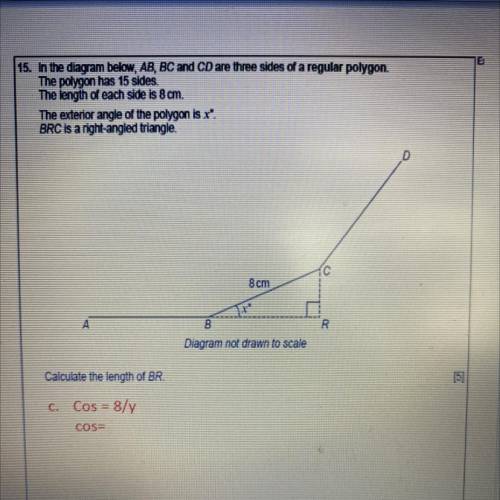 URGENT HELP PLEASE

In the diagram below, AB, BC and CD are three sides of a regular polygon.
The
