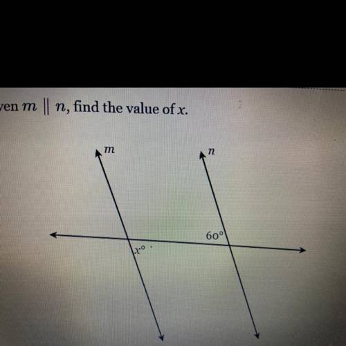 Find the value of x please help.
