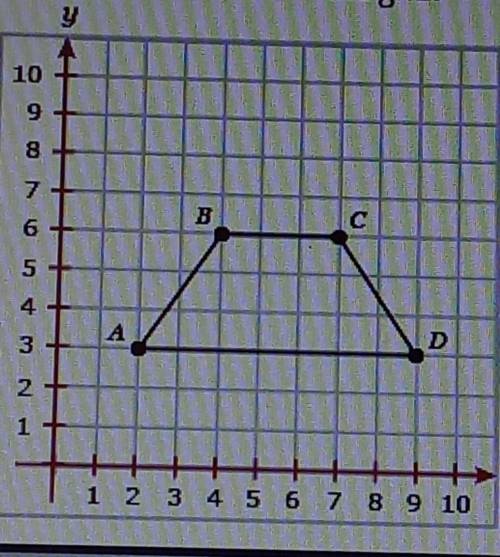 10 ---> x (At the end of the diagram)

A trapezold is shown on the grid. questions : The length