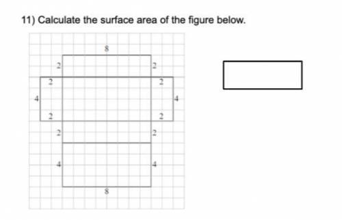 Calculate the Surface Area Of the Figure Below. Please Help Thank you !