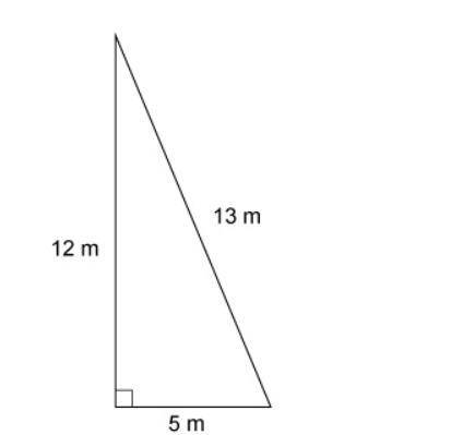 What is the area of this triangle?
A=bh/2