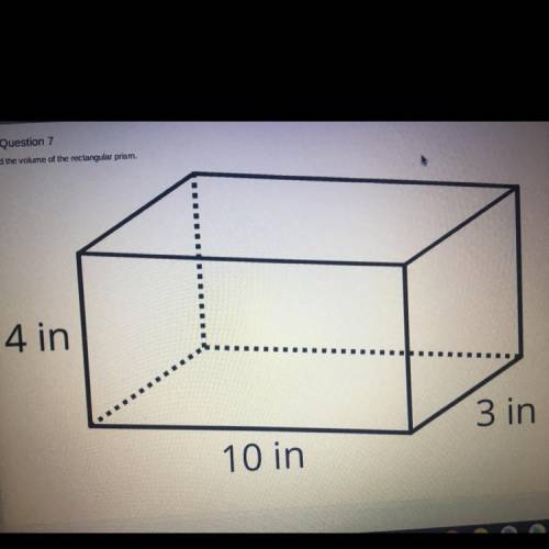 Please help. 
Find the volume of the rectangular prism. Pls no links!