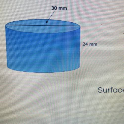 Please help me find the surface of the cylinder (no links please)