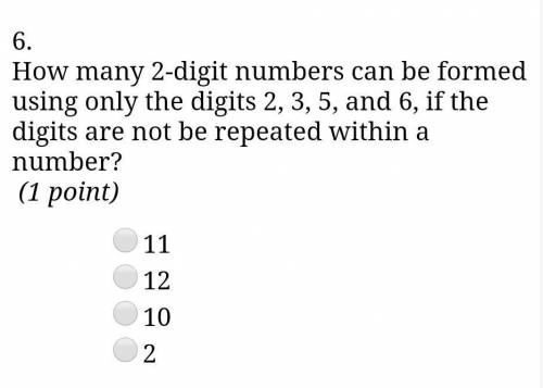 How many 2-digit numbers can be formed using only the digits 2, 3, 5 and 6, if the numbers are not