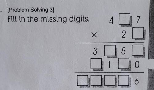 [Problem Solving 3] Fill in the missing digits. ​