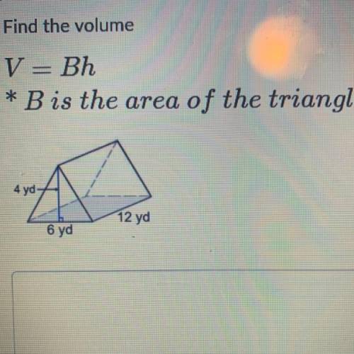 Find the volume for this shape