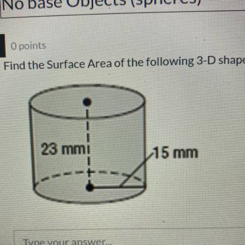 Find surface area of following 3-D shape