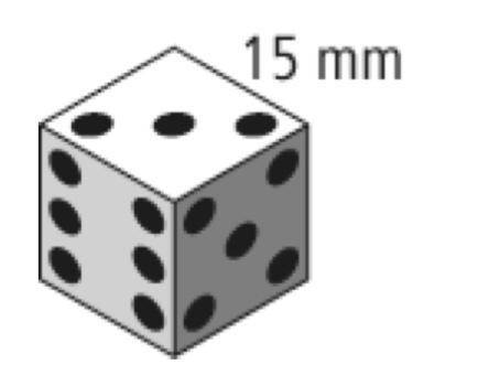 PLSSSSS HELPPP PLSSSSS ITS MATHHH PLSSSSS 20 POINTSSS

A standard die is a cube with sides measuri