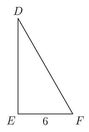 In triangle $DEF,$ $\angle D = 30^\circ,$ $\angle F = 60^\circ,$ and $EF = 6.$ Find $DE + DF.$