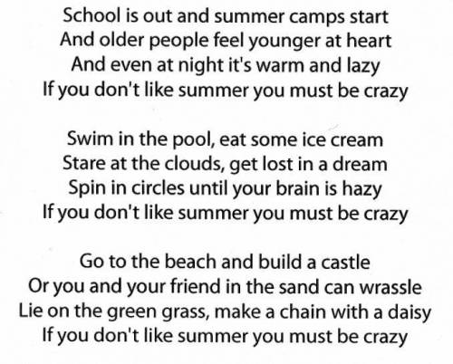 If You Don’t Like Summer (poem)

Which of the following lines best reveal an overall theme of the