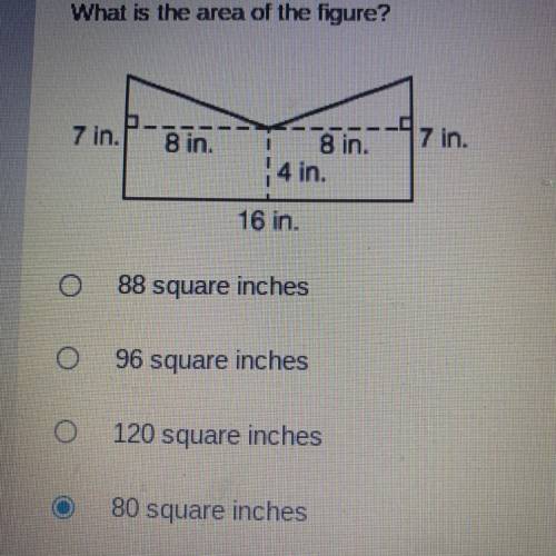 What is the area of a figure?