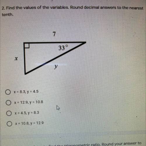 Help please how do I find x and y