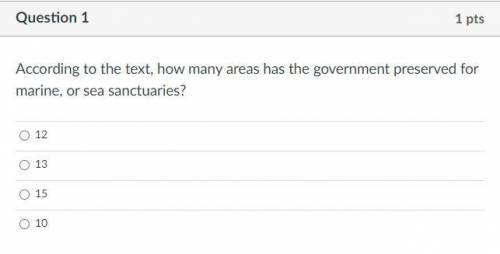 How many areas has the government preserved for marine, or sea sanctuaries?

ANSWER WITH WORDS PLZ