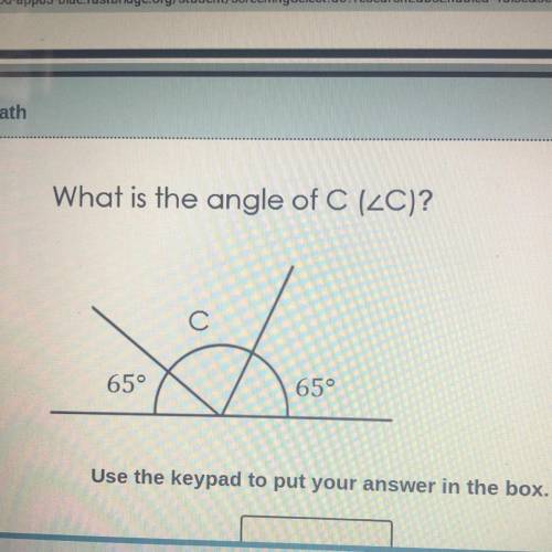 What is the angel of c??