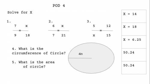 can you pls give me the circumferance and area of the circle pls. its due today. thx. will give bra