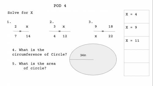 can you pls give me the circumferance and area of the circle pls. its due today. thx. will give bra