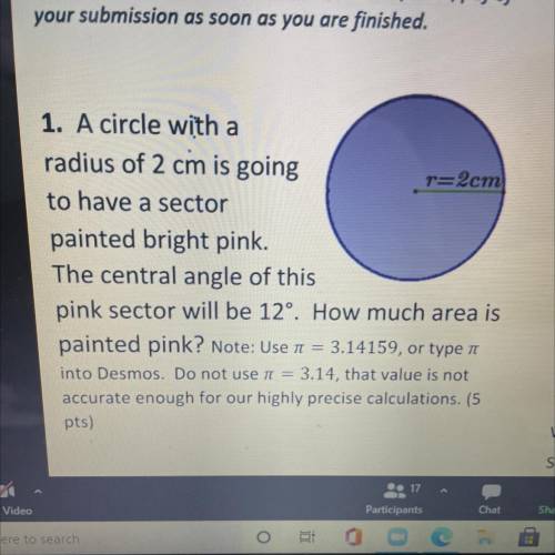 How much area is
painted pink?