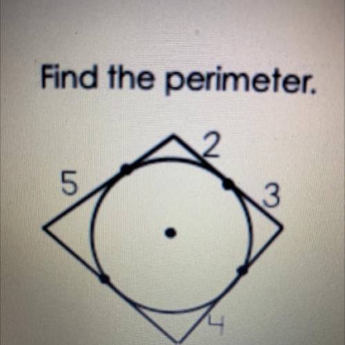 I need help finding the perimeter for this question!