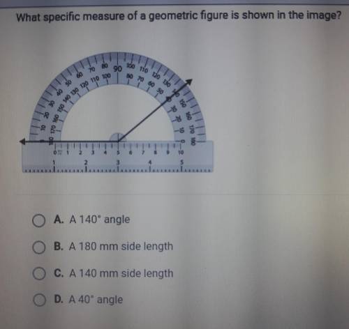 What specific measure of a geometric figure is shown in the image?​